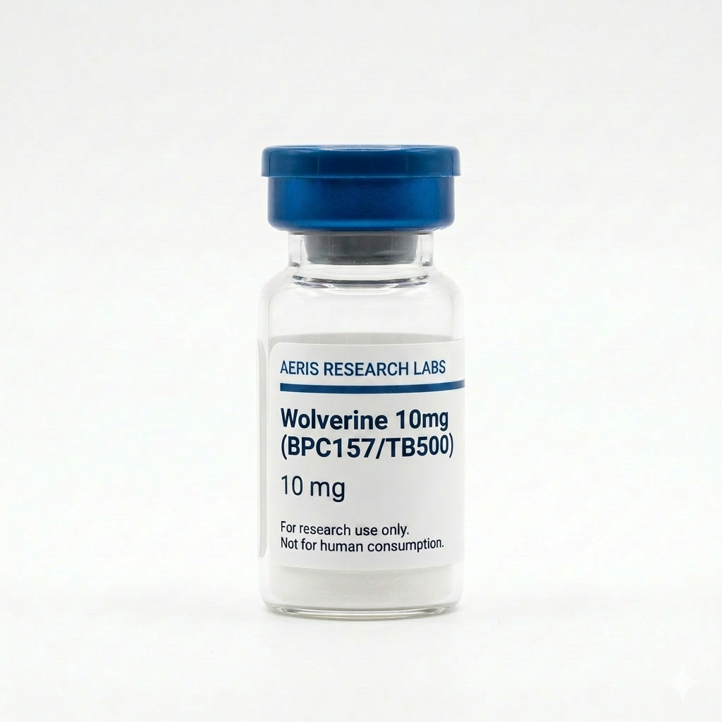 Wolverine 10mg (BPC157/TB500) research peptide vial