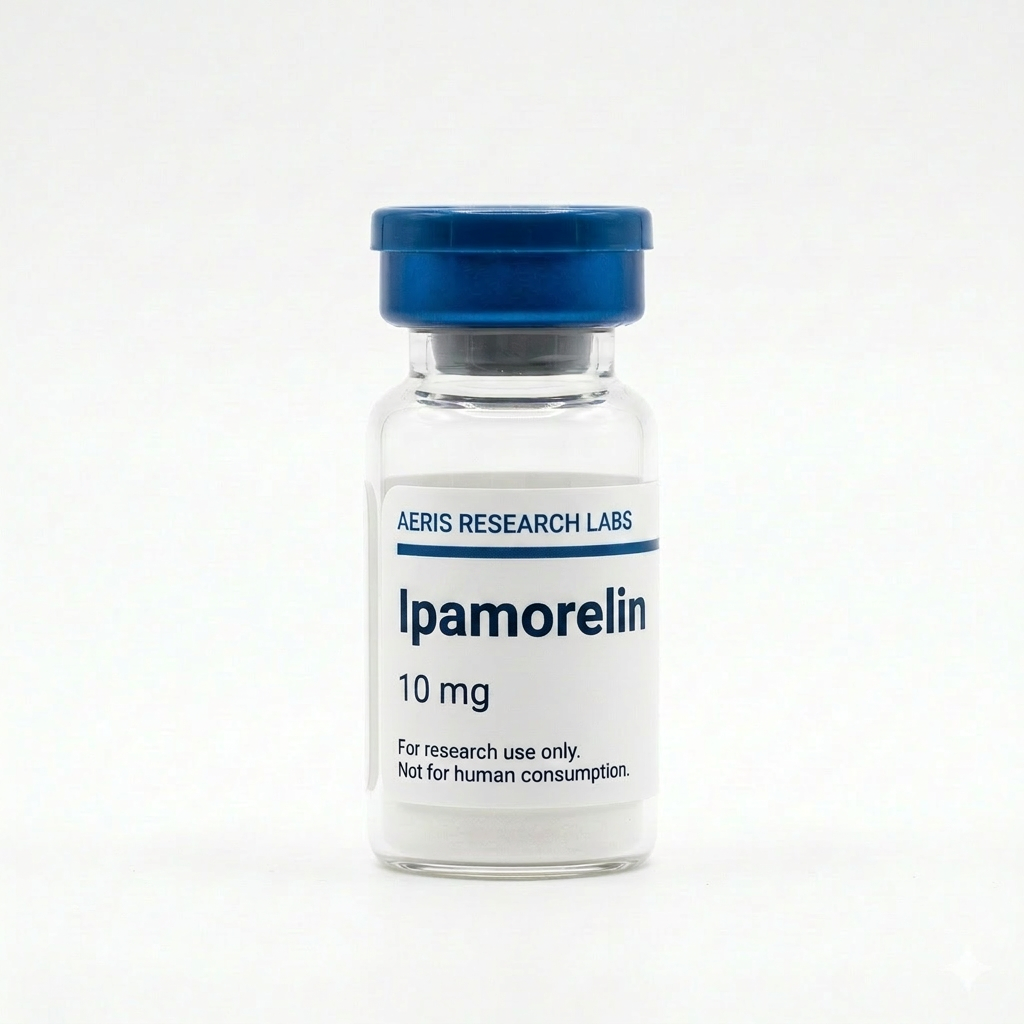 Ipamorelin research peptide vial