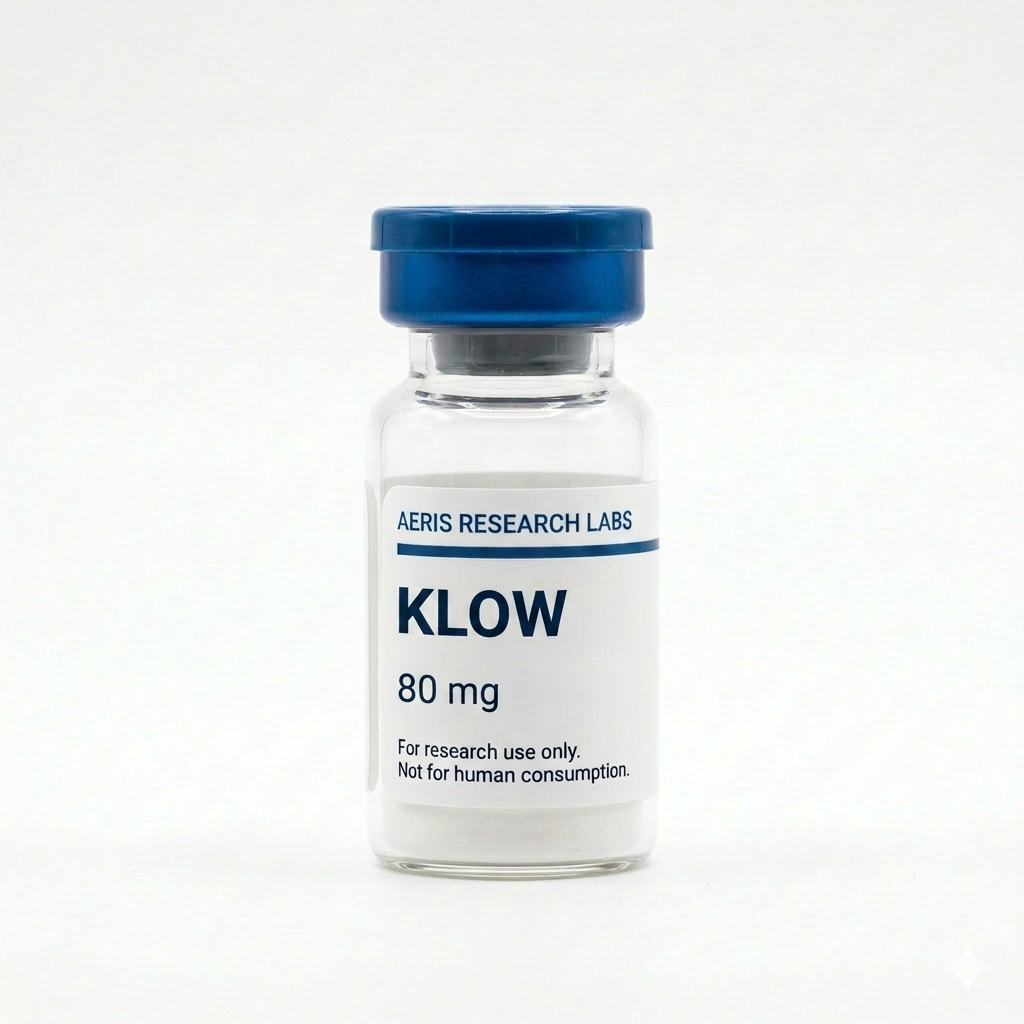 KLOW research peptide vial