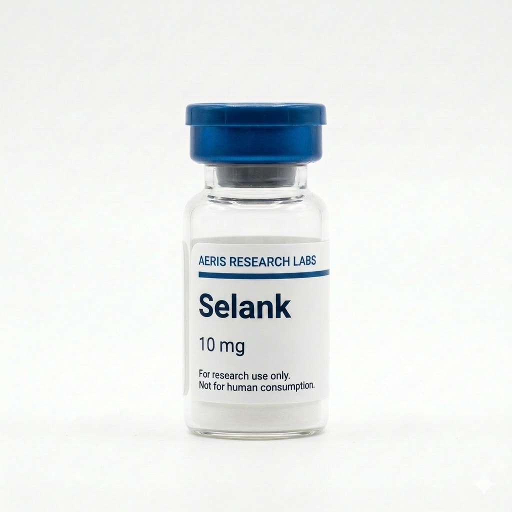 Selank research peptide vial